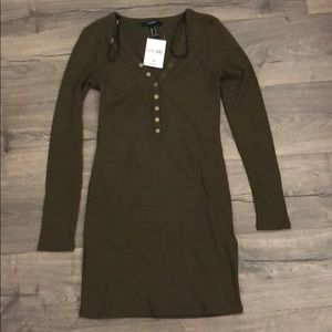 Forever 21 green Ribbed BodyCon